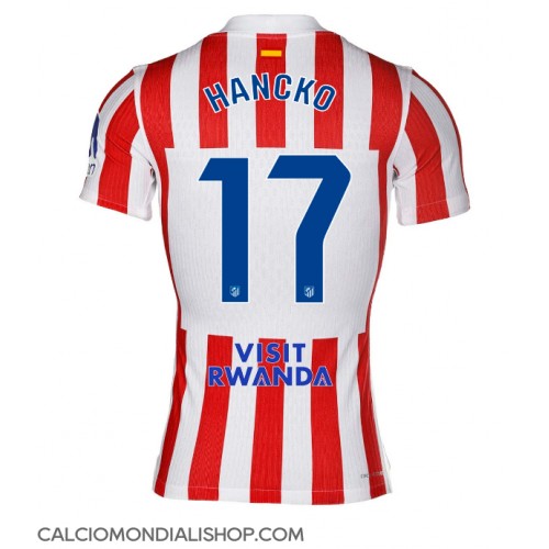 Maglie da calcio Atletico Madrid David Hancko #17 Prima Maglia 2025-26 Manica Corta